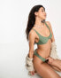 Фото #2 товара Rhythm classic underwire bikini top in olive
