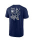 Фото #2 товара Branded Men's Navy Dallas Cowboys Split Zone T-Shirt