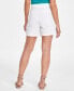 Фото #2 товара Women's High-Rise Tabbed Shorts, Created for Macy's