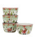 Фото #1 товара Joy of Christmas 24 oz Ice Cream Bowls Set of 4