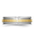 ფოტო #2 პროდუქტის Cobalt 14k Gold Inlay Satin and Polished Wedding Band Ring