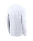 Men's White Indianapolis Colts Infograph Lock Up Performance Long Sleeve T-shirt