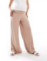 Фото #4 товара ASOS DESIGN Maternity jersey palazzo beach trouser in cream