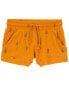 Toddler Pineapple Pull-On Knit Gauze Shorts 2T