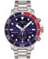 ფოტო #1 პროდუქტის Men's Swiss Chronograph Seastar 1000 Stainless Steel Bracelet Watch 46mm