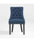 Upholstered Wingback Button Tufted Dining Chair