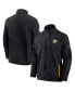 ფოტო #1 პროდუქტის Men's Black Pittsburgh Penguins Authentic Pro Rink Coaches Full-Zip Jacket