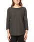 Women's Dolman-Sleeve Wavy-Ribbed Sweater, Regular & Petite