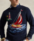 Men's Regular-Fit Sailboat Intarsia-Knit Sweater