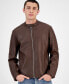 Фото #3 товара Men's Jameson Regular-Fit Faux-Leather Moto Jacket, Created for Macy's