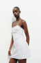 Фото #14 товара Короткое платье из поплина с вышивкой ZARA