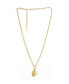ფოტო #1 პროდუქტის Cultured Freshwater Pearl Gold Plated Chain Necklace with Charms