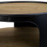 Side table Alexandra House Living Black metal and fir wood 60 x 60 x 47 cm