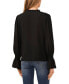 Women's Long-Sleeve Tie-Neck Ruffle Blouse