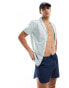 ASOS DESIGN swim shorts in short length with thin waistband in navy Синий, 2XS - W28 - фото #1