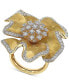 ფოტო #1 პროდუქტის EFFY® Diamond Flower Statement Ring (1-3/8 ct. t.w.) in 14k Gold