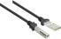 Фото #1 товара Renkforce RF-4463064 - 0.3 m - USB A - USB B - USB 2.0 - 480 Mbit/s - Black