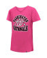Big Girls Pink Washington Nationals Jersey Stars V-Neck T-shirt