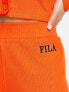 Fila ribbed flares with logo in red