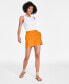 Фото #4 товара Women's Linen-Blend Shorts, Created for Macy's
