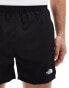 The North Face 24/7 logo 5"" shorts in black