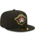 Фото #2 товара Men's Black Bradenton Marauders Authentic Collection 59FIFTY Fitted Hat