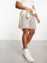 Фото #1 товара ASOS DESIGN slim shorts in brown pique