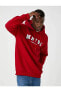 3wam70102mk Kırmızı 401 Erkek Pamuk Jersey Sweatshirt