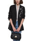 Фото #11 товара Women's Embellished Button-Front Blazer