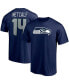 Фото #1 товара Men's DK Metcalf College Navy Seattle Seahawks Player Icon Name and Number T-shirt