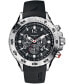 ფოტო #1 პროდუქტის Men's N14536G NST Chrono Black Resin Strap Watch