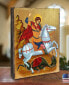 Фото #2 товара Icon Saint George Wall Art on Wood 8"