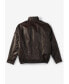 Фото #3 товара Big & Tall Leather Bomber Jacket