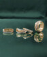 ფოტო #2 პროდუქტის Diamond Chain Link Double Row Ring (1/10 ct. t.w.) in Gold Vermeil, Created for Macy's