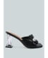 Фото #1 товара Women's Deeba Diamante Embellishment Clear Spool Heel Sandals