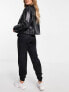 Фото #2 товара ASOS DESIGN Maternity satin seam detail jogger in black