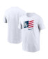 Фото #1 товара Men's White Los Angeles Dodgers Americana Flag T-shirt