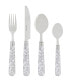 Фото #2 товара Bistro Lace Overlay Stainless Steel 16 Piece Flatware Set, Service for 4