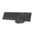 Keyboard and Mouse Natec Stingray Black QWERTY Qwerty US