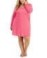 ფოტო #1 პროდუქტის Plus Size Cotton Lace-Trim Nightgown, Created for Macy's