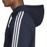 Фото #6 товара Худи спортивное Adidas Essentials 3 Полосы French Terry чёрный M DU0499