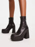 Фото #1 товара ALDO Grandstep chunky platform sock boots in black