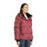 Фото #6 товара Canada Weather Gear Classic Cloud Puffer Jacket with Hood Womens M Mahroon Solid