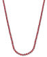 ფოტო #1 პროდუქტის Gold-Tone Logo Charm Extra Long Bead 60" Statement Necklace, Created for Macy's