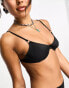 Фото #2 товара Weekday Shore wire bikini top in black