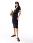 Фото #1 товара Vero Moda Aware jersey midi dress with contrast trim in black