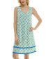 ფოტო #4 პროდუქტის Women's Printed Tassel-Trim Tank Nightgown