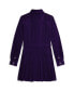 ფოტო #3 პროდუქტის Big Girls Belted Pleated Corduroy Shirtdress