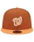 ფოტო #4 პროდუქტის Men's Brown Washington Nationals Spring Color Two-Tone 9FIFTY Snapback Hat