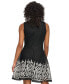 Women's Embroidered Mesh Sleeveless Dress